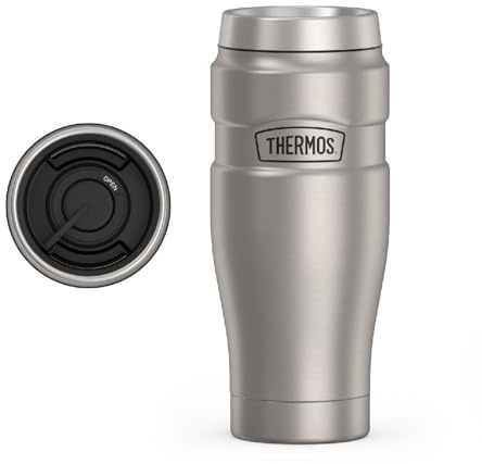 Thermos Stainless King 16 Ounce Travel Tumbler, Stainless Steel