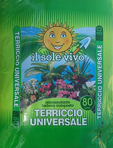 Terriccio Universale Il Sole Vivo Terra Ammendante Torboso Torba - 80 Lt