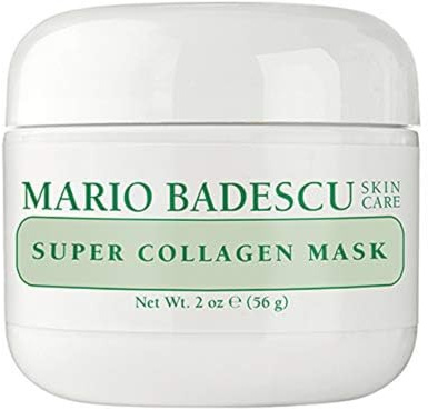 Mario Badescu Super Collagen Mask, Clay Mask Face Skin Care Ideal for Combination, Dry or Sensitive Skin, Pore Minimizer with Hydrating Collagen and Purifying Kaolin Clay, 2 Oz