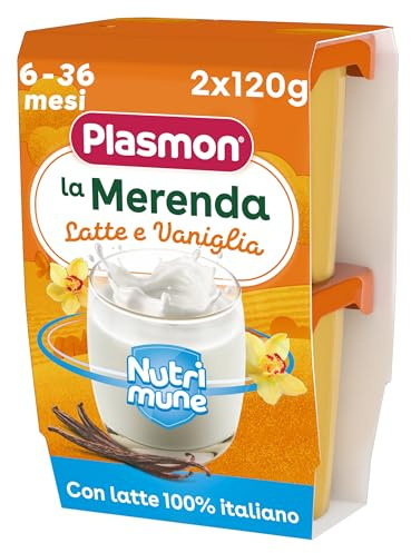 Plasmon Merenda Latte e Vaniglia 2x120g (12 Confezioni)