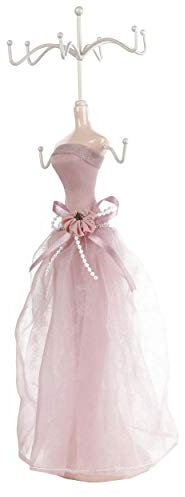 YUYTE porte bijoux mannequin Modèle Robe Chaussures à Talons Boucle D'oreille Collier Anneau Porte-Bijoux Présentoir Support Suspendu Support Rack(01)