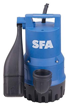 SFA - Sanisub 400 - Pompe Submersible Portative 7 m - Evacue Eau Claire - Automatique - Granulométrie 10 mm - Drainage Caves, Pompage Puisards Et Pièce De Vie - 28 x 25,4 cm - Made In France