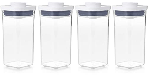 OXO Good Grips POP Container - Airtight Food Storage - 0.5 Qt Square (Set of 4) for Candy and More