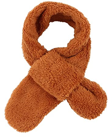 Pesaat Hiver Bébé Écharpe Fille Garçon Chaud Cache Cou Pour Tout-Petit Écharpes De Plain Air(Caramel)