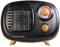 Russell Hobbs 1500W/1.5KW Electric Heater, Retro Portable Ceramic Heater Scandi Wood Effect in Black, 2 Heat Settings, Adjustable Thermostat, 15m2 Room Size, RHRETPTC2001WDB, 2 Year Guarantee