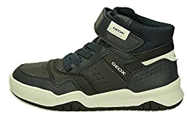 Geox Men's J Perth Boy FSneaker, Navy Lt Grey, 10 UK