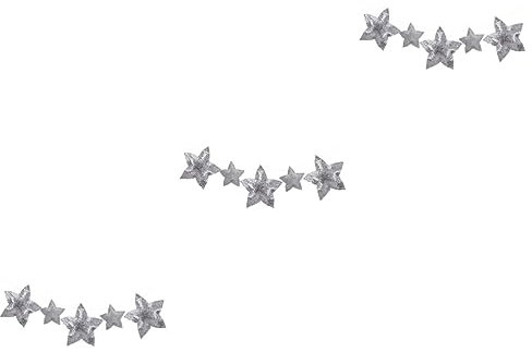 Abaodam Lot De 3 Banderoles Légères À Suspendre en Forme D'étoile pour Décoration De Maison De Et De Bureau