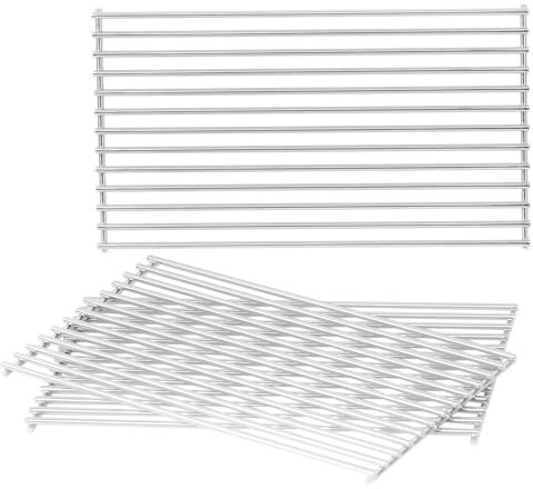 FIRXZYMZ 41.5 x 70.5cm Grillrost für Burnhard Big FRED Serie Gasgrills,die meisten Gasgrill, Edelstahl Rost Ersatzteile, 3 Stück