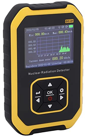 Geigerräknare β γ X Ray Realtidsövervakning Digital Radioactive Detection Meter för Marble Tile