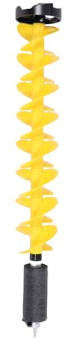 Yechiry Trivella Elettrica 6 Pollici, con Localizzatore, Punta Trapano Flottante in Nylon per Rompere Il Ghiaccio, per Applicazioni Versatili di Perforazione del Ghiaccio