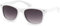 styleBREAKER Kinder Sonnenbrille Retro Nerd Design mit verspiegelten oder getönten Gläsern | UV400 Schutz | Kunststoffrahmen | für Kleinkinder 18 Monate bis 4 Jahre, Gestell Weiß/Glas Grau Verlauf