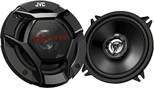 JVC CS-DR520 Altoparlante coassali a 2 Vie per Auto Mono, Potenza Massima di 250 W e Potenza RMS di 50 W, Risposta in frequenza Ampia, Woofer con Cono in Mica/Carbonio, Surround Ibrido, Nero