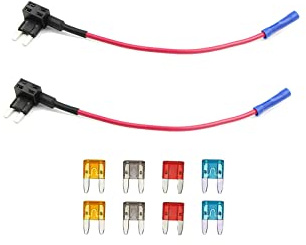 KOLACEN Bilbil lastbil tilläggskretssäkring kran adapter – miniblad + 8 minisäkringar (5A, 7.5A, 10A, 15A)