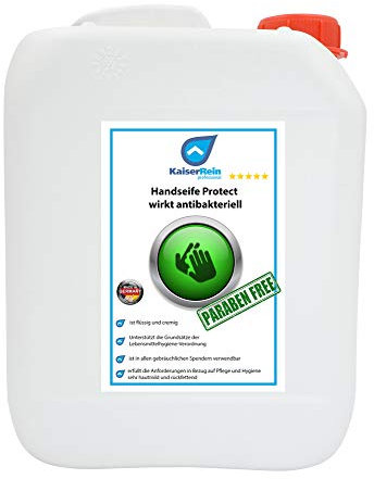 Kaiserrein Handseife Protect 5 L wirkt antibakteriell Hygienische hautschonende Handseife I Flüssigseife Nachfüllbeutel I Seife flüssig nachfüllpack I hautfreundlich rückfettend