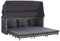 vidaXL Schlafsofa Ausziehbar 3-Sitzer mit Dach Sonnenliege Gartenliege Sofa Liege Gartenmöbel Gartensofa Gartenbank Poly Rattan Grau