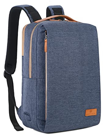 Nordace Siena - 15.6 Inch Laptop Backpack for Men & Women with USB Charging Port, Waterproof - Daily, Travel, or Work, Blue, 19L, Travel Backpacks