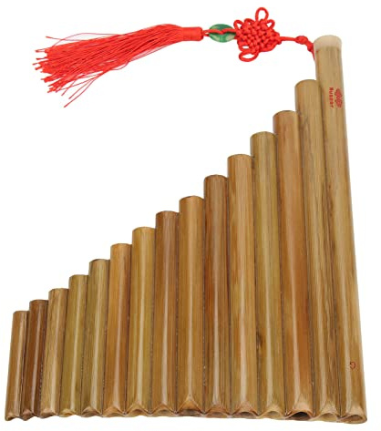 Panflöjt 15 Pipes G Key Panflöjt Pan Pipes Instrument Traditionellt Kinesiskt Musikinstrument Panpipes Träblåsinstrument (Höger Hand)