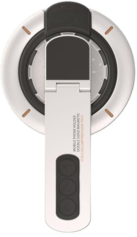 Telefonhållare | magnetisk telefonringhållare | 360 roterande mobilgrepp | Bärbart justerbart dubbelsidigt starkt stativ för bil, gym, skrivbord, vägg, resor, streaming