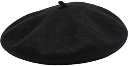 Classic Wool Berets for Women, Women French Style Wool Beret Hat, Stylish French Beret Hats, Outdoor Vintage Artist Hats Black