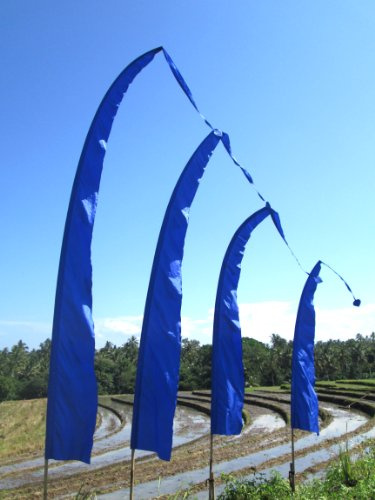 Bali-Fahne, Polyester, royalblau, 4 Meter