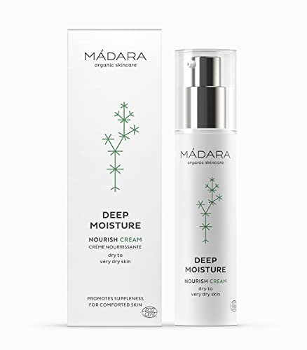 MÁDARA Organic Skincare | Tiefenfeuchtigkeitscreme – 50 ml, Reichhaltig, Äußerst Nährend, Beruhigend, Für Trockene Und Dehydrierte Haut, Vegan, Ecocert-zertifiziert, Recycelbare Verpackung