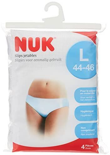 NUK culotte slips jetables pour le séjour en maternité | XL (48-50) | Lot de 4
