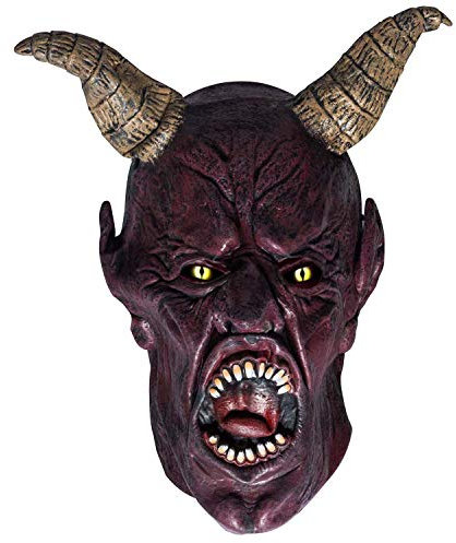 GOODS+GADGETS Teufel Maske aus Latex; Scary Devil Horror, Gruselige Halloween Maske, Teufelsmaske Vollmaske (Teufel)