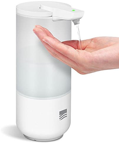 BERNSTEIN® Seifenspender SP1 mit Schutzklasse IPX6, Seifenspender automatisch, Desinfektionspender mit Sensor, Seifendispenser Berührungslos 250ml, Handseifenspender in Weiß