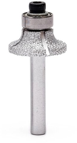 ILOVETOOL Brazed Diamond Radius Bits 1/4 Head Bullnose Profile Wheel 1/4 Shank for Granite Stone