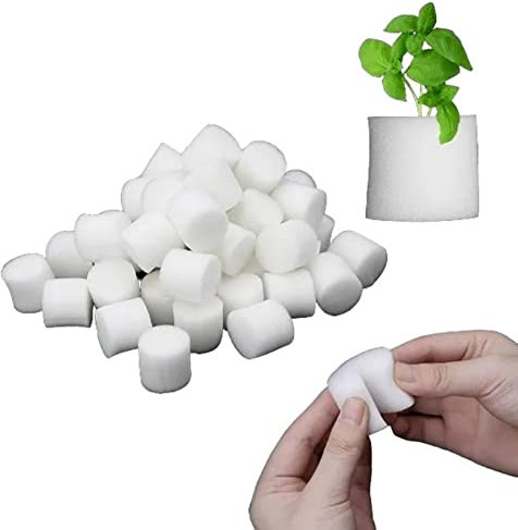 Lovelegis 50 spugne Coltura idroponica piantare Giardinaggio Fuori Suolo Verdure Piante Serra 38 x 28 mm orto Domestico Semina Alternativa orticoltura utile Accessorio Crescita