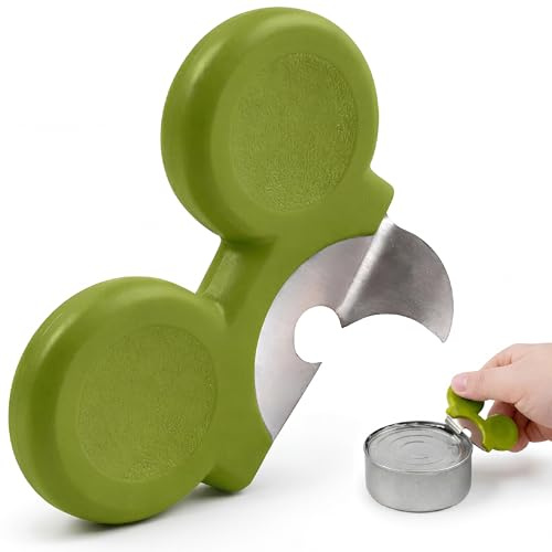 Priot mus burköppnare Tin Can Opener | Handhållen lätt kanna för svaga händer, barn, seniorer, personer med artrit och köksstöd för lätta öppna burkar
