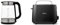 Amazon Basics 1.7L Glass Kettle + Philips Daily Collection Toaster, 2 Large Slots for Bread, 8 Settings + Integrated Bun Warming Rac, Blue
