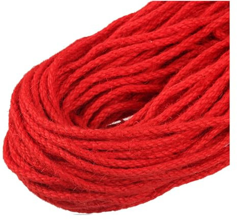 Yurosiay 5mm Juteschnur Farbig Garten Kordel Jute-Schnur Bunte Bastelschnur Dekokordel Juteseil Natur Schnur Makramee Garn Hanfseil Kordel Jutekordel Deko Paketschnur