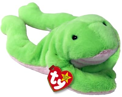 TY Legs Frog II Original Beanie Babies Regular - Soft Plush Toy for Kids, Teddy, Baby Toy, Collectible Stuffed Plushies