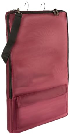 QSTDGVPW Bridle Bag Horse Tack Carry Bag with 3 Prong Tack Rack, Horse Bridle Bag,for Equestrian Reins, red