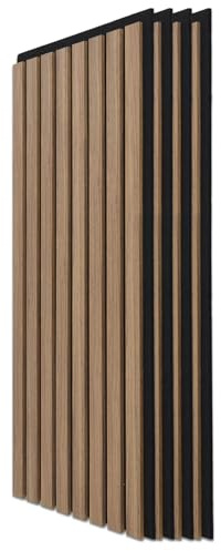Art3d 20 Stück Akustikpaneele Dunkle Walnuss | 3D Schallabsorber Paneele | Holzfurnier auf Akustikfilz | Ideal für Büro, Studio, Wohnzimmer, Homeoffice & Küche 3.6㎡
