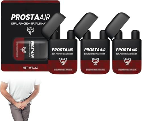 Biancat ProstaAir Dual-Function Nasal Inhaler,ProstaVibe Bee Wellness Inhaler,Nasal Inhaler Stick,IProstate Enhancement Inhaler,mprove Blood Circulation,Promote Prostate Health (3 Pcs)