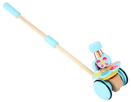 Alasum Trolley per Girello Regolabile con Manico Antiscivolo e Ruote Girevoli Giocattolo Educativo per Apprendimento e Movimento dei Bimbi Colore Casuale Colore Casuale