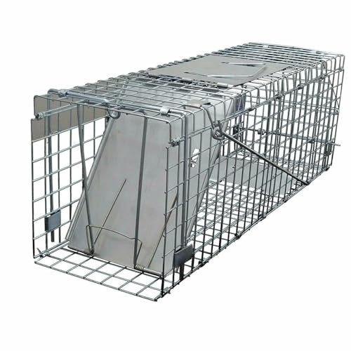Piège à Chat 24 Pouces pour Chats errants - Sauvetage humanitaire, Pliable, Cage de Jardin pour Animaux
