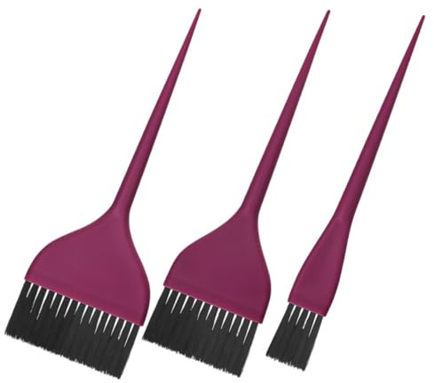 LALADEFIEE Spazzole per Tintura 3Pezzi Nylon Kit per Parrucchieri Uso in Salone Trattamenti Permanente e Colorazione Capelli