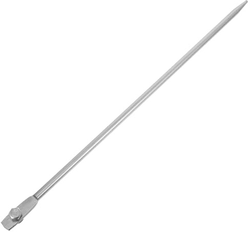 ERINGOGO Varilla de Puesta a Tierra Galvanizada para Proyectos de Ingeniería, Barra Metálica Resistente con 1 Agujero para Uso en Equipos Eléctricos