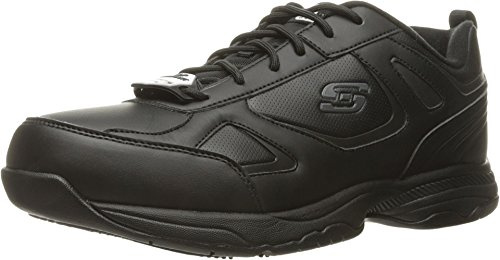 Skechers Men's Work Dighton Athletic Slip Resistant Food Service Shoe, Black, 9.5