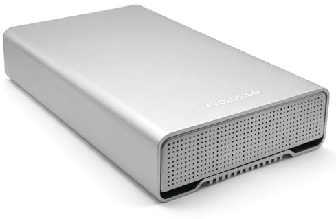Avolusion PRO-G1 Series 14TB USB 3.2 Gen 2 (10Gbps) USB-C External Hard Drive w/USB HUB for Windows or MacOS Desktop PC/Laptop (Silver) (Renewed)