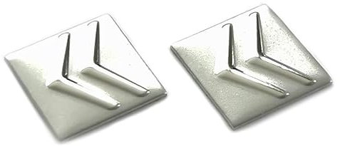 Lot de 2 autocollants 16 x 16 mm avec logo pour voiture. Convient pour Citroën Auto Style Autocollant avec emblème (2 pièces Citr. 16 x 16 mm)