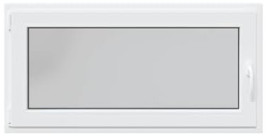 vidaXL Kellerfenster RISOR 120x60 cm Dreh Kipp DIN Links Weiß