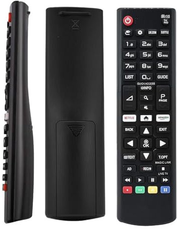 Universal Replacement Remote Control for LG TV – Compatible with LG Models AKB75095308, AKB75095307, AKB74915324 – Includes Netflix & Prime Video Buttons – No Setup Required – Infrared L G TV Remote