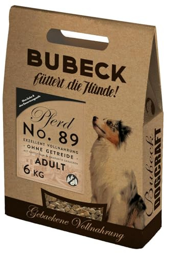 Torrfoder spannmålsfri | med hästkött från Bubeck | komplett mat sockerfri bakad