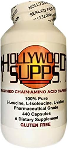 Hollywood Supps BCAA Capsules 100% Pure 3200mg Made in The USA