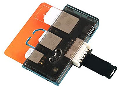 JUJIAN 4-Slots Adaptador de tarjeta SIM multi-SIM lector de tarjetas Mini SIM Nano con interruptor de control independiente para Android