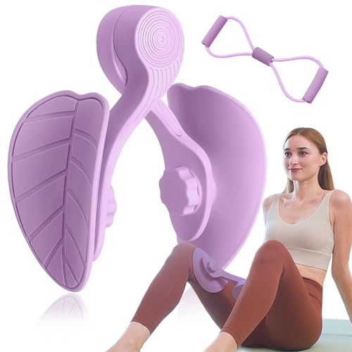 homimanor Thigh Master Exerciseur de Cuisse, équipement d'exercice des Hanches et de l'intérieur de la Cuisse, entraîneur Musculaire du Plancher pelvien avec Bande de résistance en Forme de 8 pour